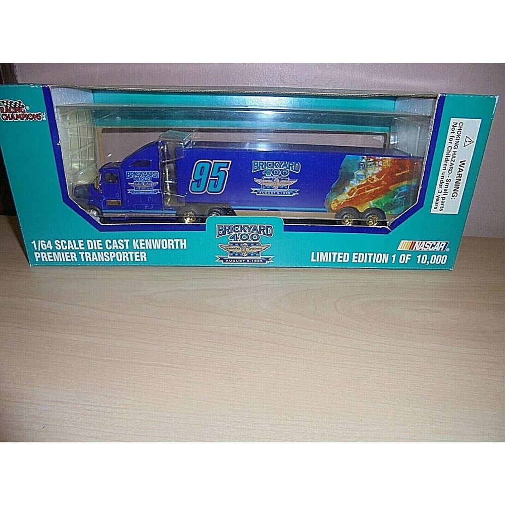 Racing Champions Brickyard 400 1/64 Scale Die Cast Kenworth Premiere Transporter